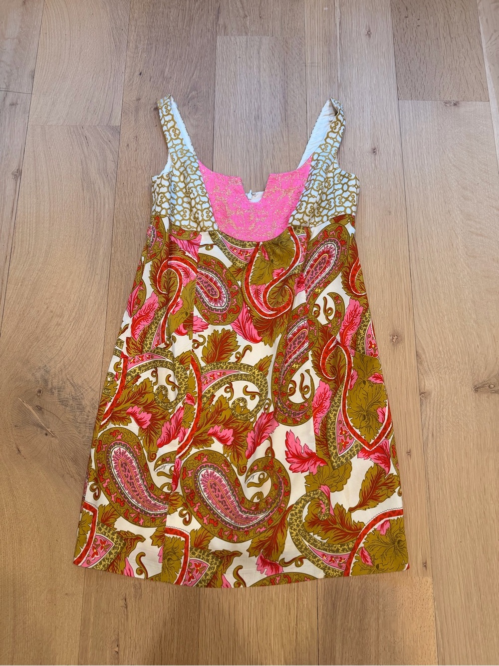 Milly of New York Silk Paisley Shift Dress Size 6